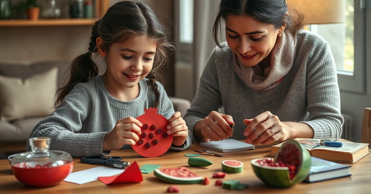 کاردستی شب یلدا برای کودکان: ایده ها، آموزش گام به گام و انتخاب کتاب